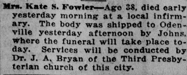Kate S. Fowler obituary